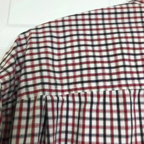 GAP  Dress Shirt White/Red/Black Size Large - Picture 15 of 16